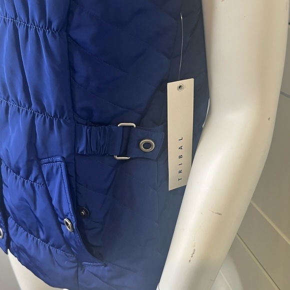 NEW with Tags. Tribal. Small. Blue. Puff vest. Snap closure. Pockets. Lined. - Picture 2 of 8